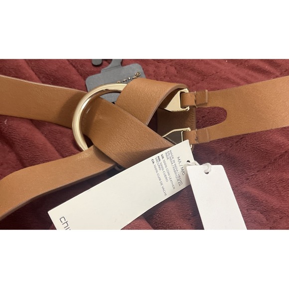 NWT Chico\'s Renaissance Geniune Brown Leather Belt‎ 1.25\
